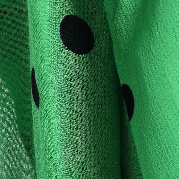 Ganni printed georgette wrap top - Picture 4 of 16